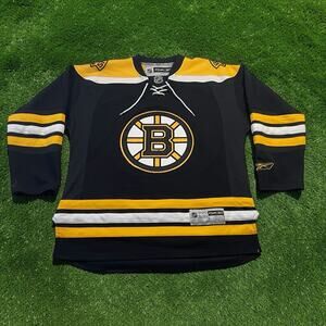 Reebok Premier Boston Bruins NHL Hockey Jersey L Large Black 7185A